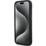 Karl Lagerfeld KLHCP15MSMHKNPK Black Silicone Ikonik Metal Pin Kryt iPhone 15 Plus