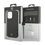 Mercedes MEHMP14LSILBK Black Hardcase Silicone Line Magsafe Kryt iPhone 14 Pro
