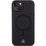 Mercedes MEHMP14S23RCMK Black Hardcase Smooth Leather Magsafe Kryt iPhone 14