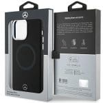 Mercedes MEHMP15L23SCMK Black Hardcase Silicone Bicolor MagSafe Kryt iPhone 15 Pro