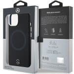 Mercedes MEHMP15S23SCMK Black Hardcase Silicone Bicolor MagSafe Kryt iPhone 15