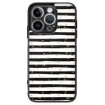 Stripes Gold Black White Kryt iPhone 13 Pro Max