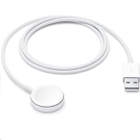Apple Magnetický Nabíjecí Kabel White Apple Watch 5/6 (OOB Bulk)