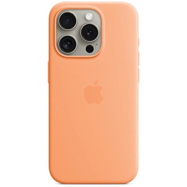 Apple MT1H3ZM/A MagSafe Orange Sorbet Silicone Kryt iPhone 15 Pro