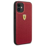 Ferrari FESPEHCP12SRE Red/Red Hardcase On Track Perforated Kryt iPhone 12 Mini