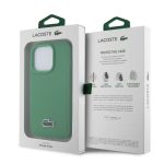 Lacoste Iconic Petit Pique Woven Logo MagSafe Green Kryt iPhone 15 Pro