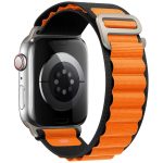 Alpina Řemínek Apple Watch SE/11/10/9/8/7/6/5/4/3 (42/41/40/38mm) Black Orange