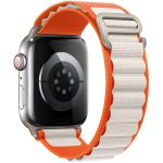 Alpina Řemínek Apple Watch SE/11/10/9/8/7/6/5/4/3 (42/41/40/38mm) Orange Starlight