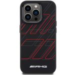 AMG AMHMP15L23SSPK Black Hardcase Silicone Large Rhombuses Pattern MagSafe Kryt iPhone 15 Pro