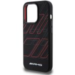 AMG AMHMP15L23SSPK Black Hardcase Silicone Large Rhombuses Pattern MagSafe Kryt iPhone 15 Pro