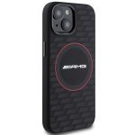AMG AMHMP15S23SMRK Black Hardcase Silicone Carbon Pattern MagSafe Kryt iPhone 15