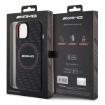 AMG AMHMP15S23SMRK Black Hardcase Silicone Carbon Pattern MagSafe Kryt iPhone 15