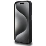 AMG AMHMP15X23SSPK Black Hardcase Silicone Large Rhombuses Pattern MagSafe Kryt iPhone 15 Pro Max