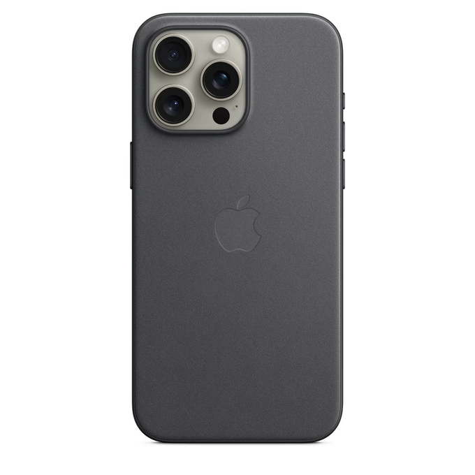 Apple FineWoven MagSafe MT4V3ZM/A Black Kryt iPhone 15 Pro Max