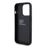 BMW M Collection PU Grip Stand Tricolor Line Black Kryt iPhone 15 Pro