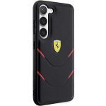 Ferrari FEHCS23SPBAK Black Hardcase Hot Stamp Lines Kryt Samsung Galaxy S23