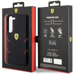 Ferrari FEHCS23SPBAK Black Hardcase Hot Stamp Lines Kryt Samsung Galaxy S23
