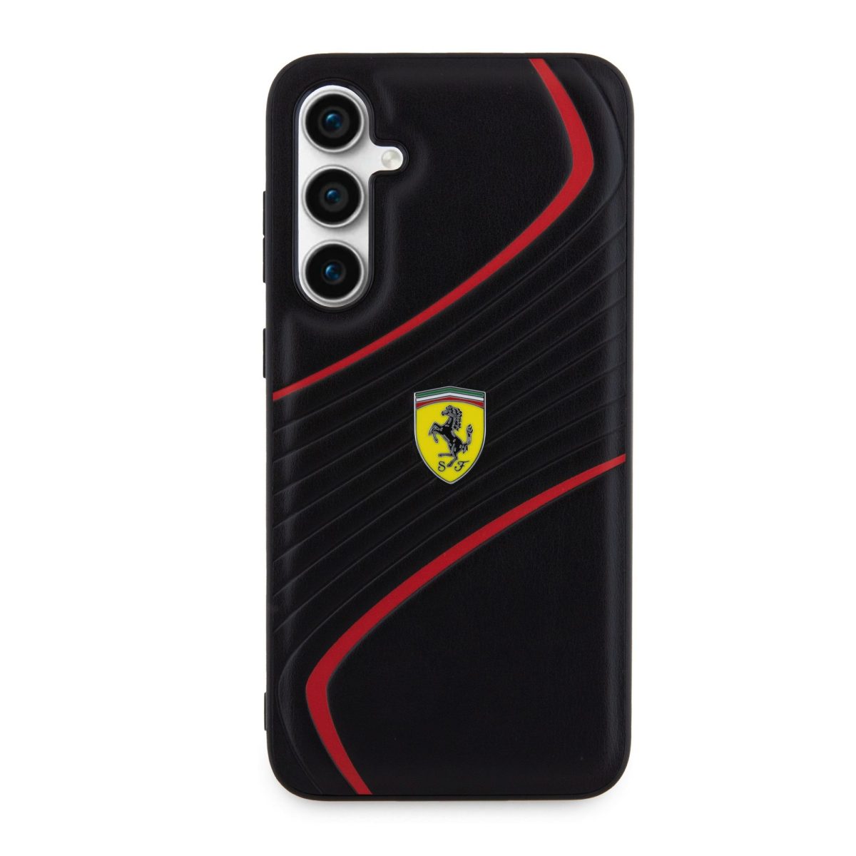 Ferrari PU Carbon Twist Black Kryt Samsung Galaxy S23 Fe