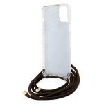 Guess GUHCP15SHC4SEW Brown Hardcase Crossbody Cord 4G Print Kryt iPhone 15