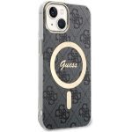 Guess GUHMP14MH4STK Black Hardcase 4G MagSafe Kryt iPhone 15 Plus/14 Plus