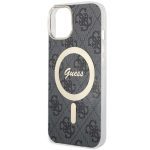 Guess GUHMP14MH4STK Black Hardcase 4G MagSafe Kryt iPhone 15 Plus/14 Plus