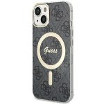 Guess GUHMP15MH4STK Black Hardcase 4G MagSafe Kryt iPhone 15 Plus/14 Plus