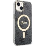 Guess GUHMP15MH4STK Black Hardcase 4G MagSafe Kryt iPhone 15 Plus/14 Plus