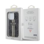 Guess IML 4G Gold Stripe Black Kryt iPhone 15 Pro