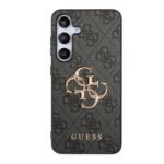 Guess PU 4G Metal Logo Grey Kryt Samsung Galaxy S24 Plus