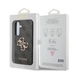 Guess PU 4G Metal Logo Grey Kryt Samsung Galaxy S24 Plus