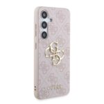 Guess PU 4G Metal Logo Pink Kryt Samsung Galaxy S24