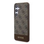 Guess PU 4G Stripe Brown Kryt Samsung Galaxy S24 Plus