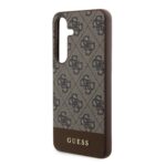 Guess PU 4G Stripe Brown Kryt Samsung Galaxy S24 Plus