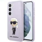 Karl Lagerfeld KLHCS23MSNIKBCU Hardcase Purple Silicone Ikonik Kryt Samsung Galaxy S23 Plus