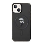 Karl Lagerfeld KLHMP14SHFCKNOK Black Hardcase IML Ikonik MagSafe Kryt iPhone 14