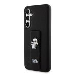 Karl Lagerfeld Saffiano Grip Stand Metal Logo Black Kryt Samsung Galaxy S23 Fe