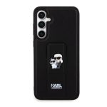 Karl Lagerfeld Saffiano Grip Stand Metal Logo Black Kryt Samsung Galaxy S23 Fe