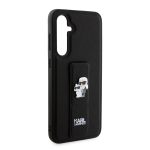 Karl Lagerfeld Saffiano Grip Stand Metal Logo Black Kryt Samsung Galaxy S23 Fe