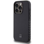 Mercedes MEHCP15L23RCFK Black Hardcase Smooth Leather Kryt iPhone 15 Pro