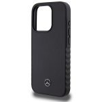 Mercedes MEHCP15L23RCFK Black Hardcase Smooth Leather Kryt iPhone 15 Pro