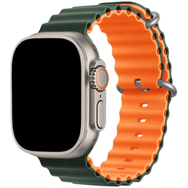 Ocean Náramek Apple Watch 41/40/38mm Dark Green Orange
