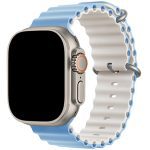 Ocean Řemínek Apple Watch SE/11/10/9/8/7/6/5/4/3 (42/41/40/38mm) Mist Blue Starlight