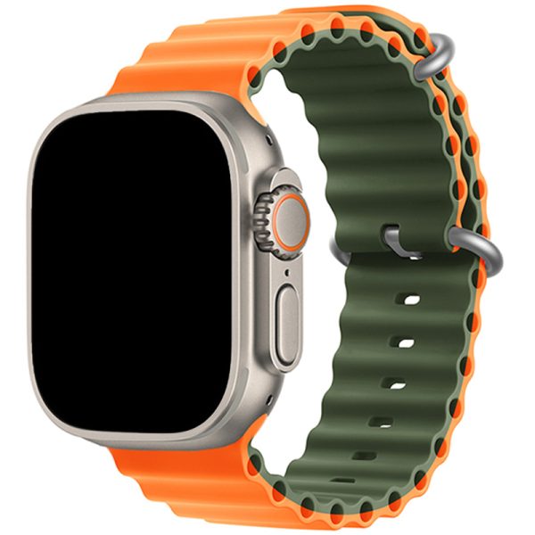 Ocean Náramek Apple Watch 41/40/38mm Orange Army Green