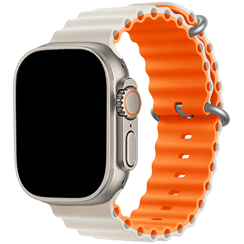 Ocean Náramek Apple Watch 41/40/38mm Starlight Orange