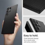 Spigen Liquid Air Matte Black Kryt Samsung Galaxy S24 Ultra