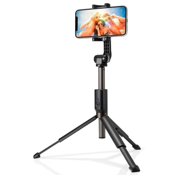 Spigen S540W Bluetooth Selfie Stick Tripod Black