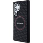 AMG AMHMS24L23SMRK Black Hardcase Silicone Carbon Pattern MagSafe Kryt Samsung Galaxy S24 Ultra