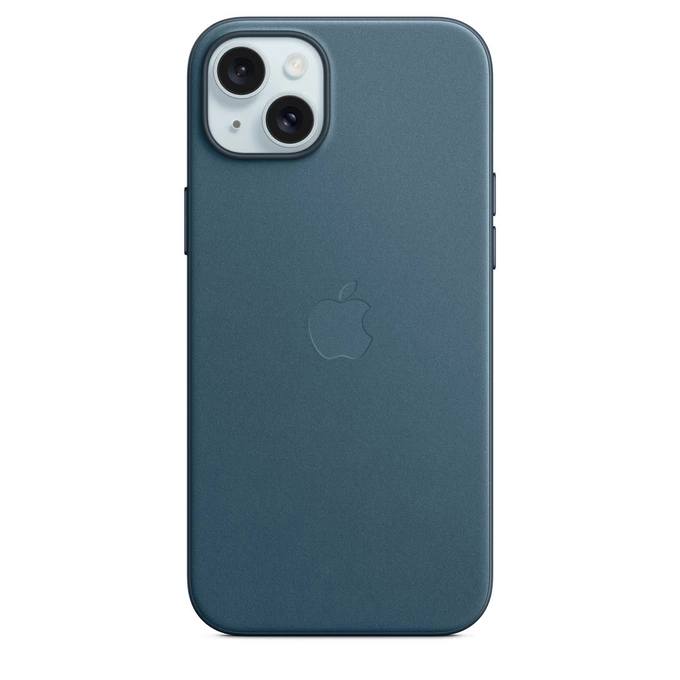 Apple MT4D3ZM/A FineWoven MagSafe Pacific Blue Kryt iPhone 15 Plus