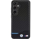 BMW BMHCS24S22NBCK S921 Black Leather Carbon Kryt Samsung Galaxy S24