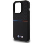 BMW BMHMP15L22SMPK Black Hardcase M Silicone Pattern MagSafe Kryt iPhone 15 Pro